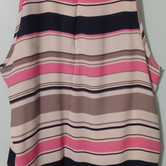Willi Smith Tank Top with Grey Black Pink Stripes Size XL - Picture 7 of 10